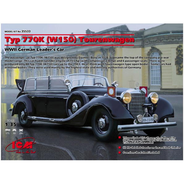 Typ 770K (W150) Tourenwagen WWII German Leaders Car