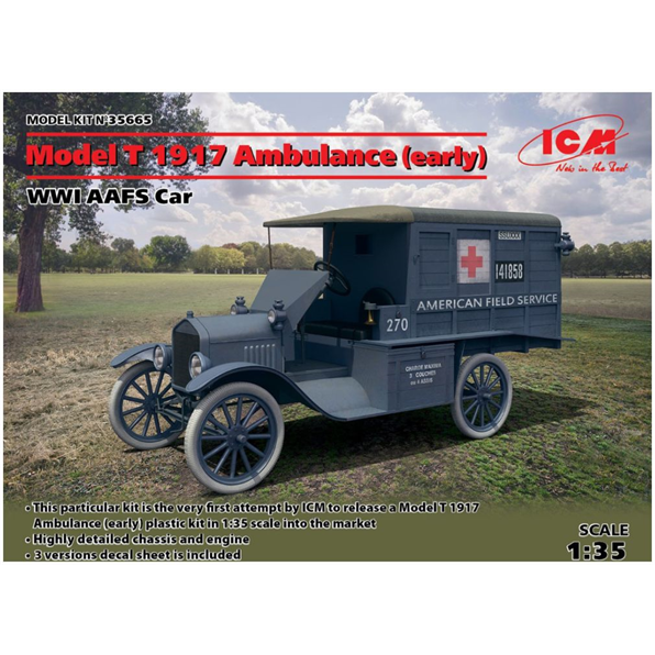 Model T 1917 Ambulance (Early) WWI AAFS Ca