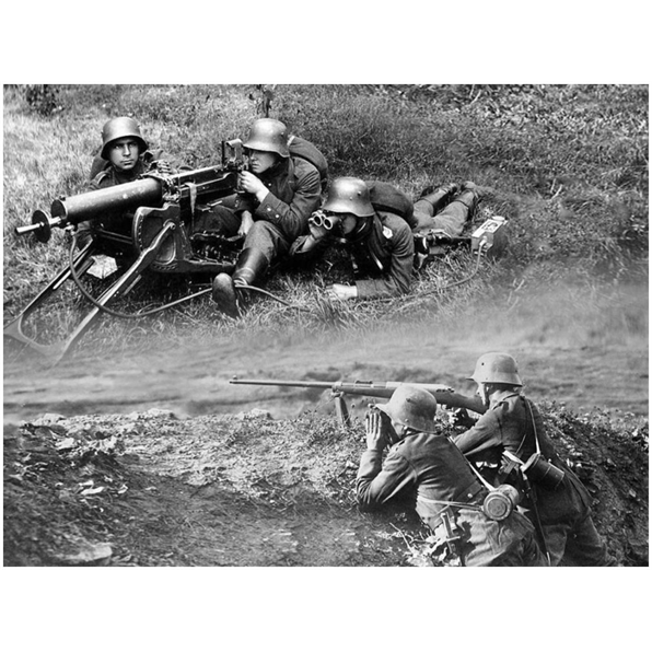 Panzerabwehr 1918 German WWI Soldiers (x4)