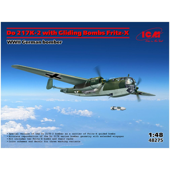 Do 217K-2 w/Gliding Bombs Fritz-X WWII German Bomber