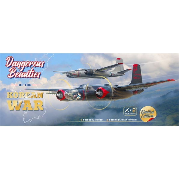 Dangerous Beauties of the Korean War Set of 2 B-26 Invaders