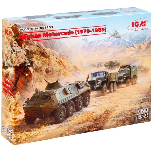 Afghan Motorcade (1979-1989) URAL-375D URAL-375A, ATZ-5-375, BTR-60PB (Set of 3)