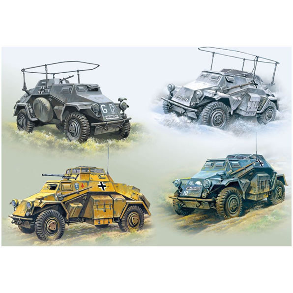 Wehrmacht Light Armoured Vehicles Set