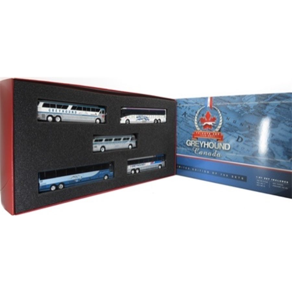 Greyhound Canada Tribute Set PD4104 MC-7 MC-9 D4505 Prevost X3-45 Tribute Set