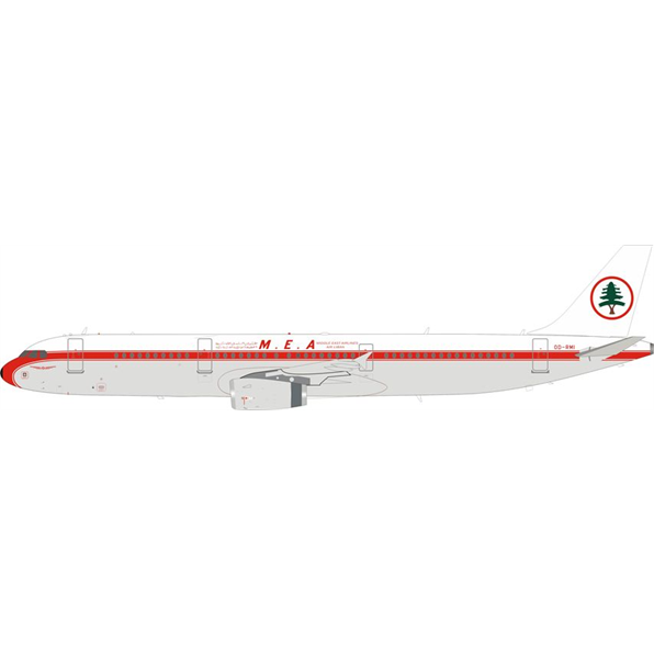 Airbus A321 OD-RMI Middle East Airlines MEA 70th Anniversary Scheme with Stand