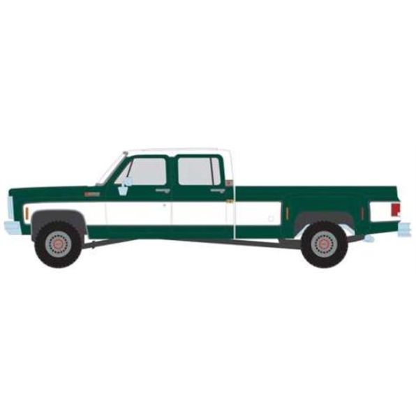 GMC Sierra Grande 3500 Crew Cab Dually Green/White 1973