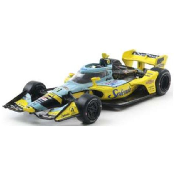 NTT Indycar #21 Christian Rasmussen/Ed Carpenter Racing TBD (Road)Blue/Yellow 25