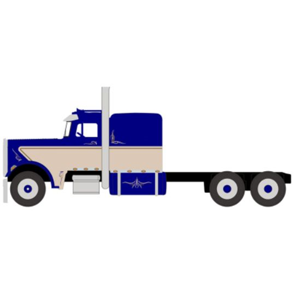Peterbilt 359 Blue/Beige 1973