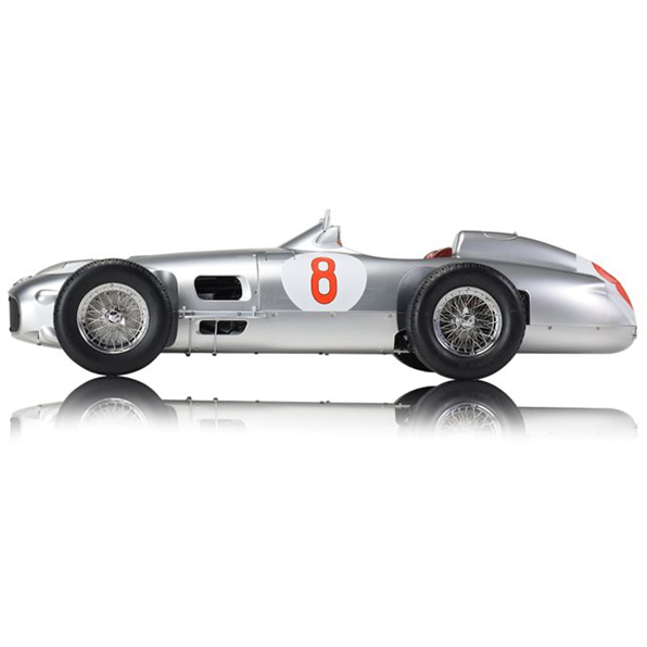 Assembled Mercedes W196 JM. Fangio White Box w/Polyfoam shell