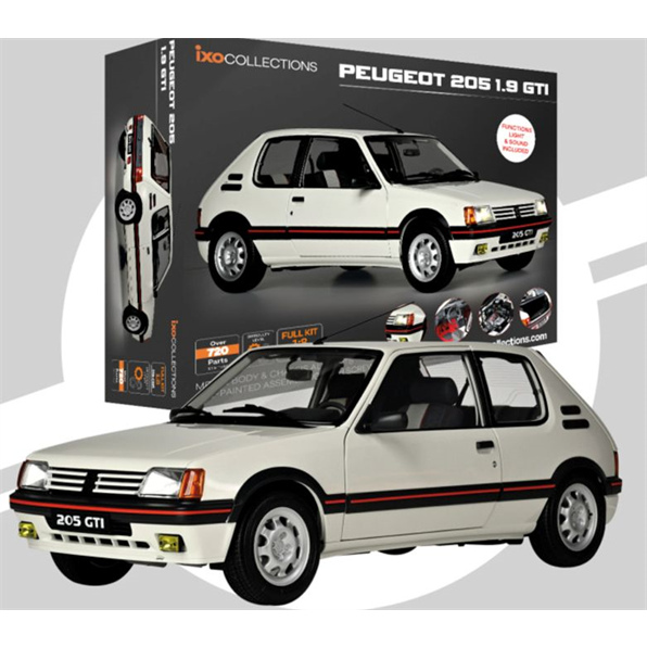 Peugeot 205 1.9 GTI White Full Kit Decorated Box