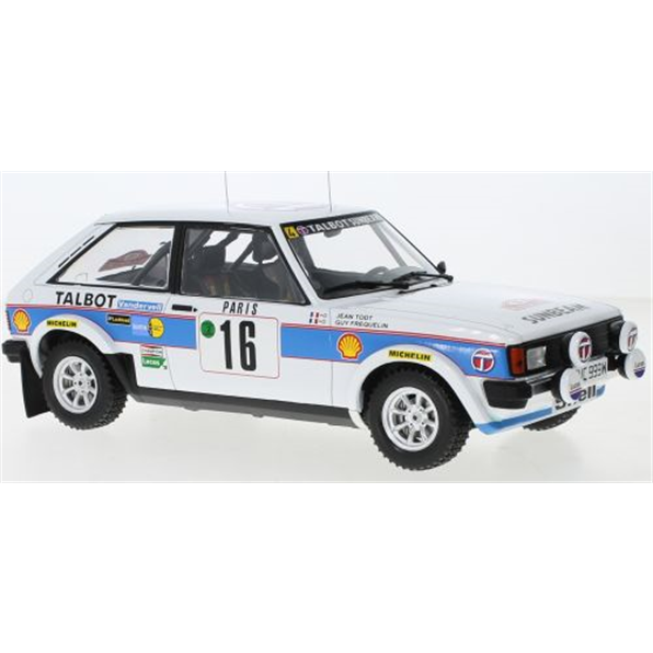 Talbot Sunbeam Lotus #16 Rallye Monte Carlo 1981 G.Frequelin/J.Todt