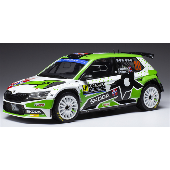 Skoda Fabia Rally2 EVO #20 WRC2 Rallye Monte Carlo 2022 A.Mikkelsen/E.Torstein