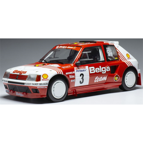 Peugeot 205 T16 #3 Belga Rally Ypres 1985 B.Darniche/A.Mahe