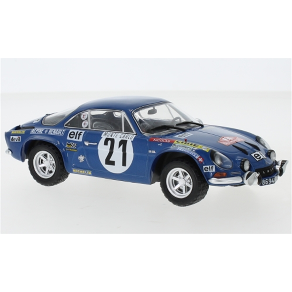 Alpine Renault A110 #21 Rallye Monte Carlo 1973 J.P.Nicolas/M.Vial