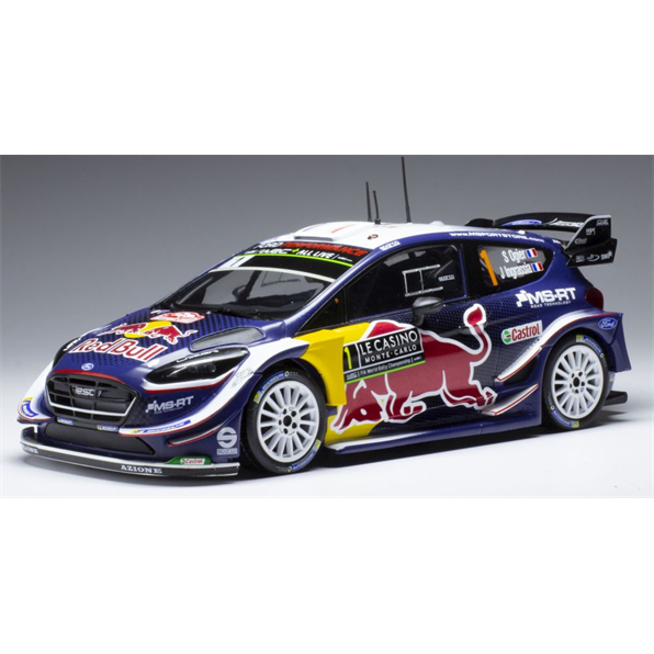 Ford Fiesta WRC #1 MS Sport Red Bull Rally Monte Carlo 2018 S.Ogier/J.Ingrassia