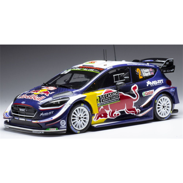 Ford Fiesta WRC #2 MS Sport Red Bull Rally Monte Carlo 2018 E.Evans/D.Barritt