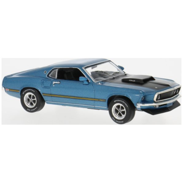 Ford Mustang Mach 1 Blue 1969