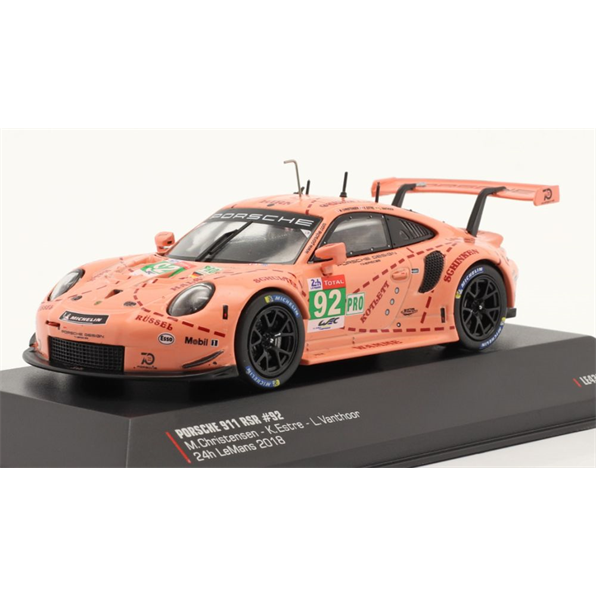 Porsche 911 (991) RSR #92 Winner LMGTE Class 24h Le Mans 2018 Pink Pig