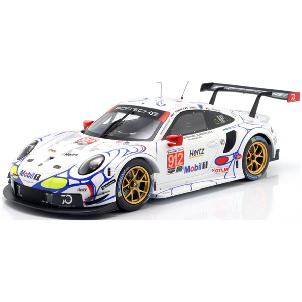 Porsche 911 (991) RSR #912 Petit Le Mans 2018 Porsche GT Team Bamber/Vanthoor/Jami