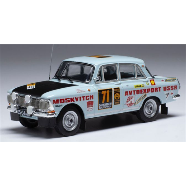 Moskwitsch 412 #71 Rally London/Mexico 1970 G.Holm/V.Boubnov/K.Guiradouskas