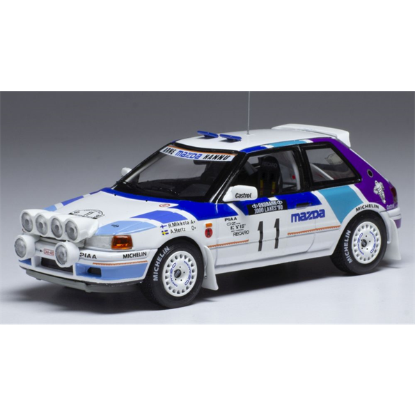 Mazda 323 GTX #11 Mazda Rally Team Europe 1000 Lakes Rallye 1990 w/Lights H.Mikkola