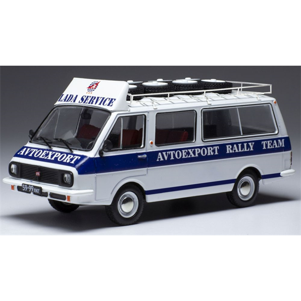 RAF 2203 Latvia Rally Service Assistance w/Roof Rack and Wheels