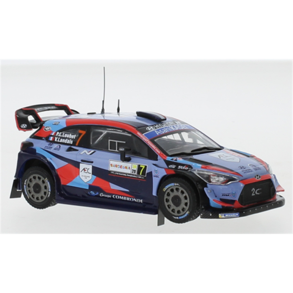 Hyundai i2 Coupe WRC #7 WRC Rallye Sardinien 2020 P. L. Loubet/V.Landais