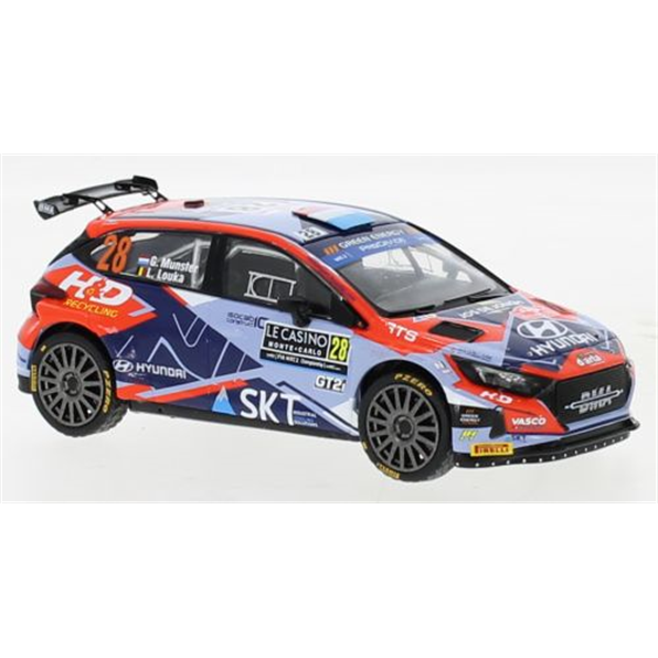 Hyundai i20 N Rally1 #28 WRC Rally Monte Carlo 2022 G.Munster/L.Louka