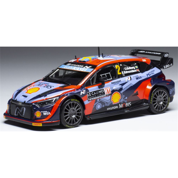 Hyundai i20 N Rally1 #2 WRC Rally Monte Carlo 2022 O.Solberg/E.Edmondson