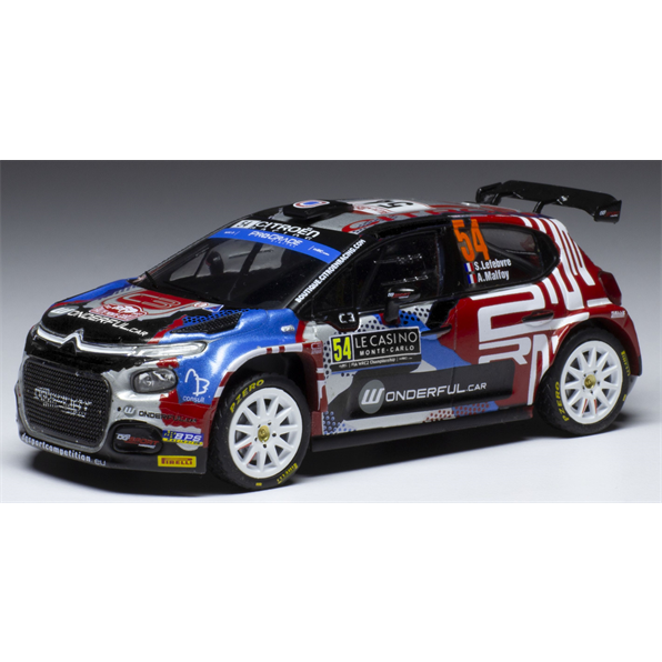 Citroen C3 Rally2 #54 WRC Monte Carlo 2022 S.Lefebvre/A.Malfoy