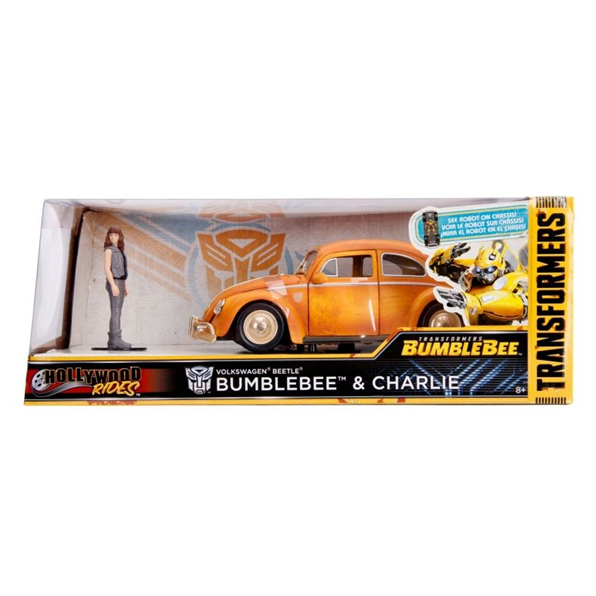 Transformers Bumblebee VW Beetle w/Charlie Figure
