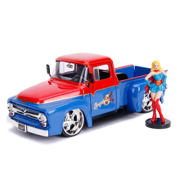 Ford F100 Pickup 1956 w/Super-Girl Figure