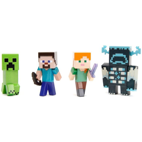 Minecraft Metal Figure 4 Pack