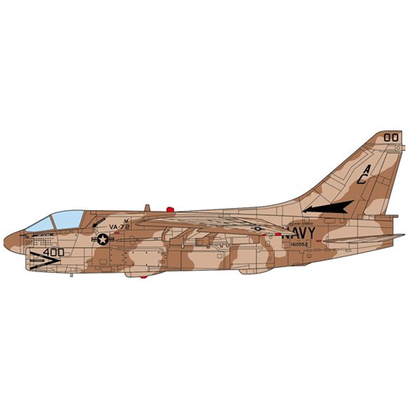 A-7E Corsair II U.S. Navy VA-72 Blue Hawks USS John F. Kennedy Desert Storm 1991
