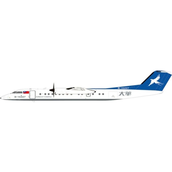 Dash 8-Q300 Great China Air B-15237 w/Stand