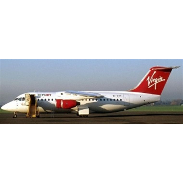 British Aerospace BAe 146-200A Virgin Express City Jet EI-CTY with Stand