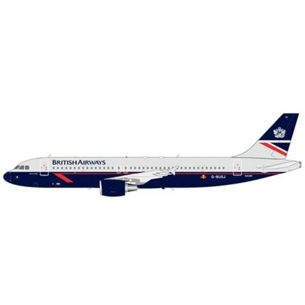 Airbus A320 British Airways Landor Livery G-BUSJ w/Stand