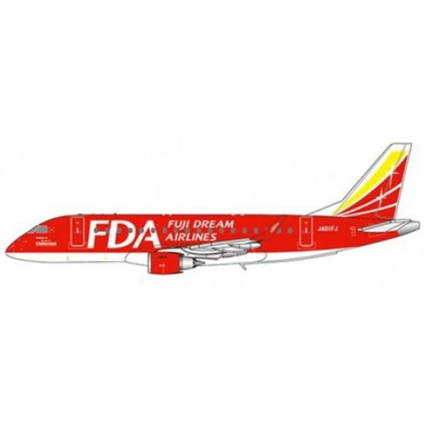 Embraer 170-100STD Fuji Dream Airlines Red JA01FJ with Antenna (Limited 180pcs)