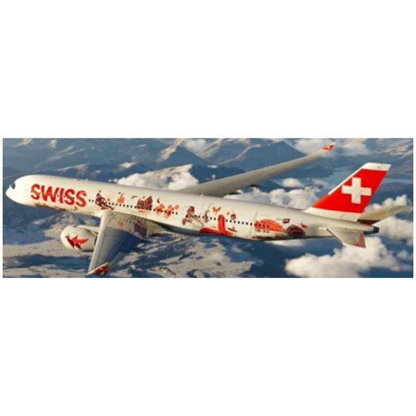 Airbus A350-900XWB Swiss Wanderlust HB-IFA w/Stand