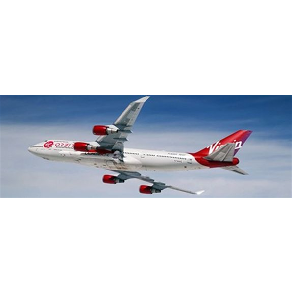 Boeing 747-400 Virgin Orbit N744VG w/Stand and Wing-Mounted Rocket