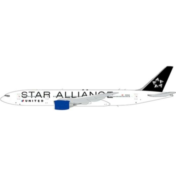 Boeing 777-200(ER) United Airlines Star Alliance Livery Flap Down N218UA w/Antenna