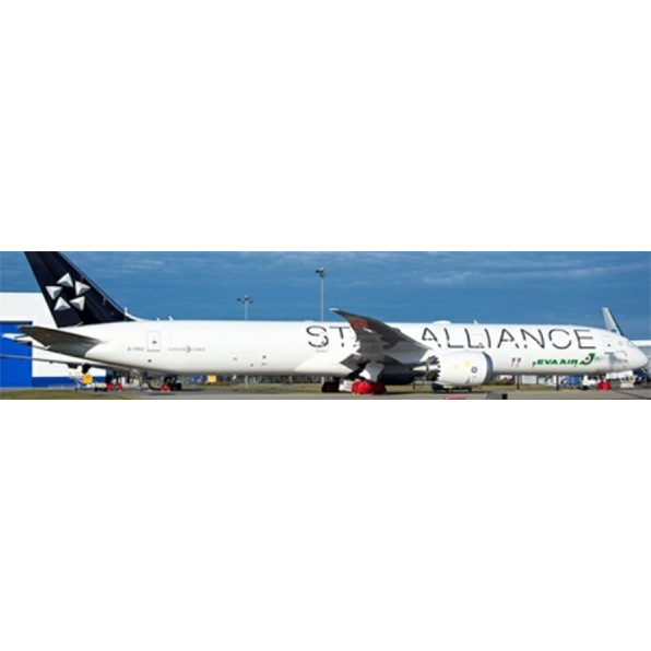 Boeing 787-10 Dreamliner EVA Air Star Alliance Livery Flap Down B-17812 wAntenna