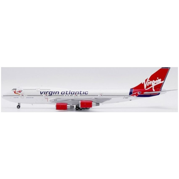Boeing 747-400 Virgin Atlantic Tubular Belle G-VHOT Flaps Down w/Antenna