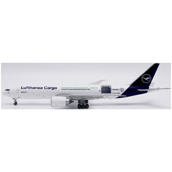 Boeing 777F Lufthansa Cargo Flying into The Future Co2-Neutral D-ALFK w/Antenna