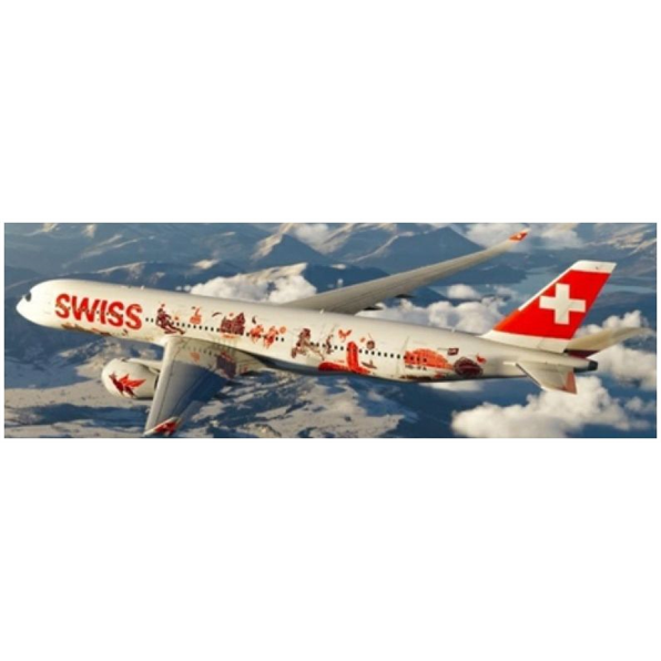 Airbus A350-900XWB Swiss Wanderlust HB-IFA w/Antenna Flaps Down