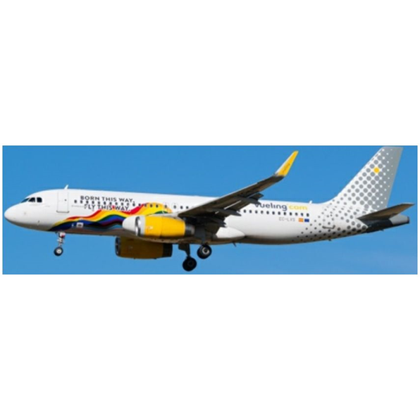Airbus A320 Vueling Born This Way Fly This Way EC-LVS w/Antenna