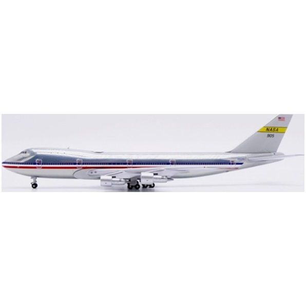 Boeing 747-100 NASA Yellow Stripe Polished N905NA w/Antenna