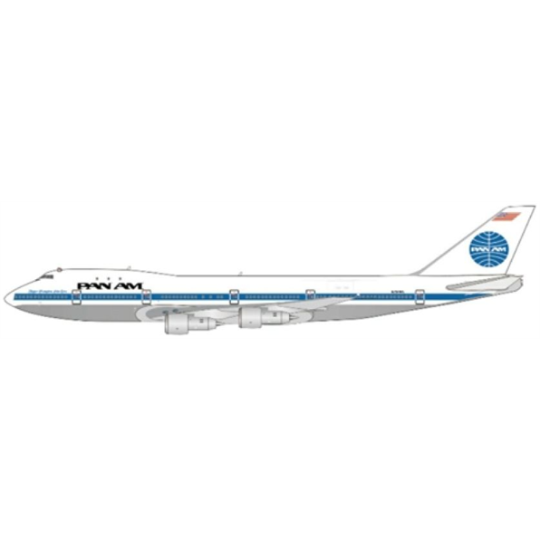 Boeing 747-100 PAN AM Clipper Champion of The Seas Polished N734PA w/Antenna