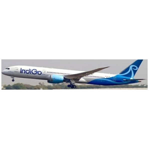 Boeing 787-9 Dreamliner Indigo LN-FNC Flaps Down w/Antenna