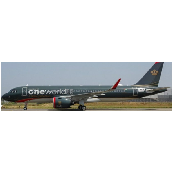 Airbus A320NEO Royal Jordanian Oneworld JY-RAK w/Antenna
